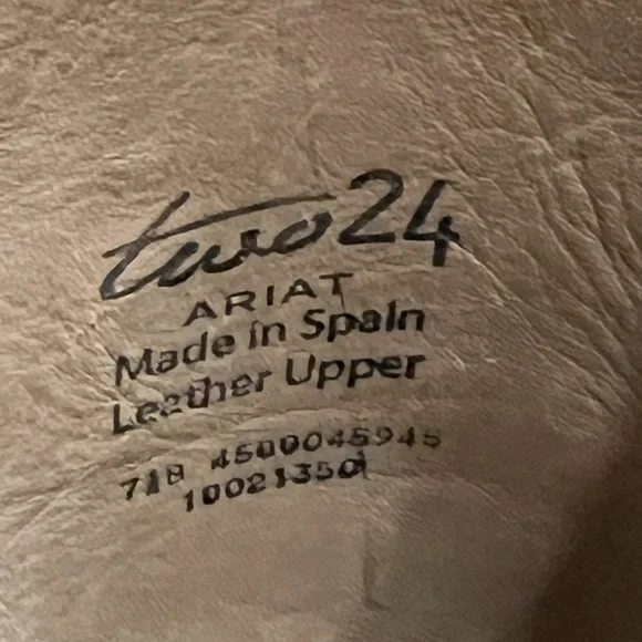 Ariat Two24 Burela Black Leather Riding Boots Size 7.5 - Picture 4 of 5